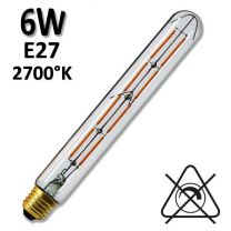 Ampoule filament LED tubulaire GIRARD SUDRON T30 6W E27 2700°K